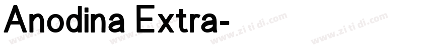 Anodina Extra字体转换